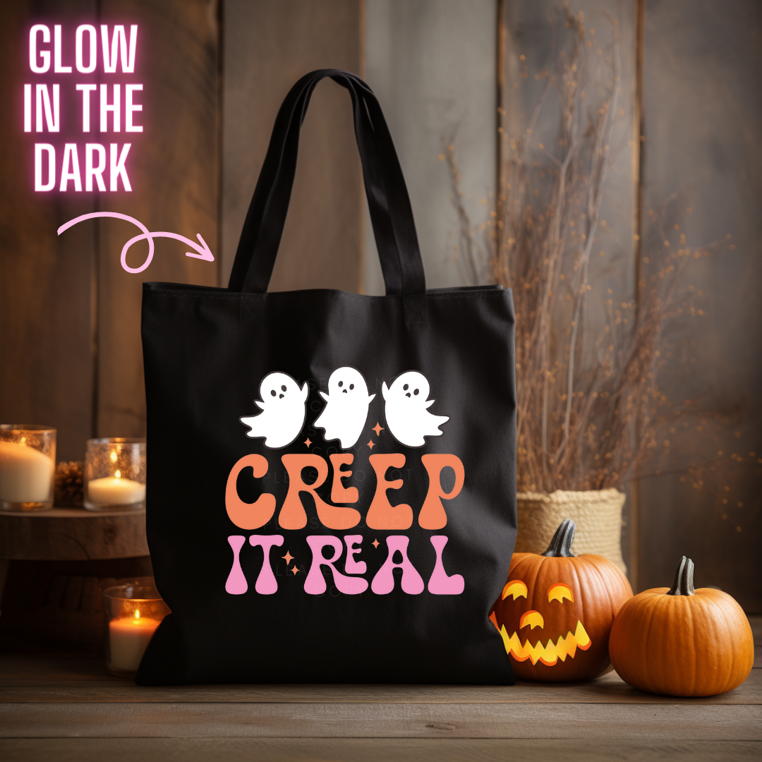 Creep it Real Glow in the Dark Full Colour Iron on T Shirt Transfers