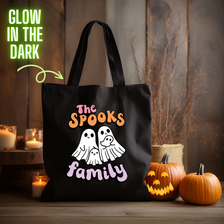 The Spooks Family Glow in the Dark Full Colour Iron on T Shirt Transfers