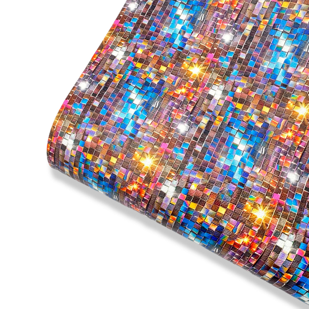 So Disco Premium Faux Leather Fabric