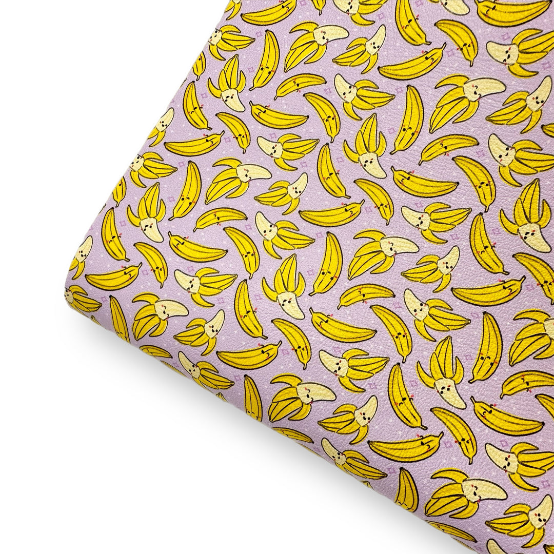 Let's Go Bannanas Premium Faux Leather Fabric