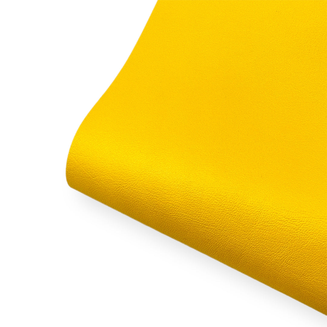 Teddy Bear Yellow Premium Faux Leather Fabric Sheets