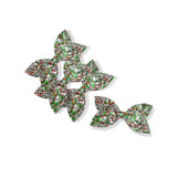 Christmas Disco Pre Cut Chunky Glitter Bow Tails & Centres 3.5”- 4 Pack