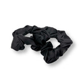 Black Satin Scrunchies