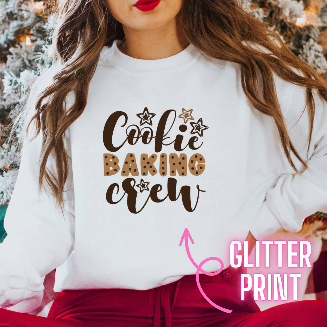 Cookie Baking Crew | Full Colour Glitter Transfers