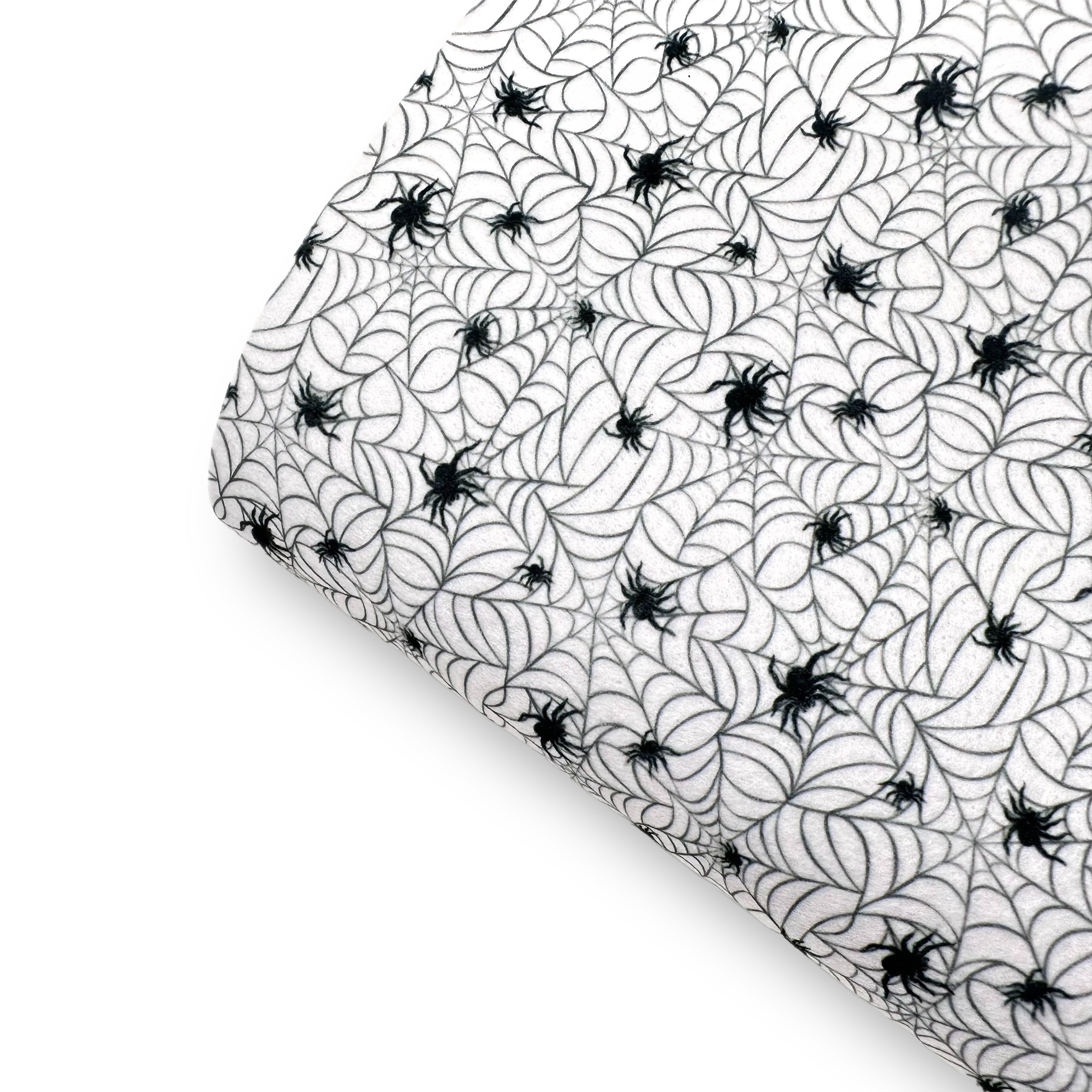 Spider Webs- Felt, Suede, Velvet or Satin Premium Fabric Sheets