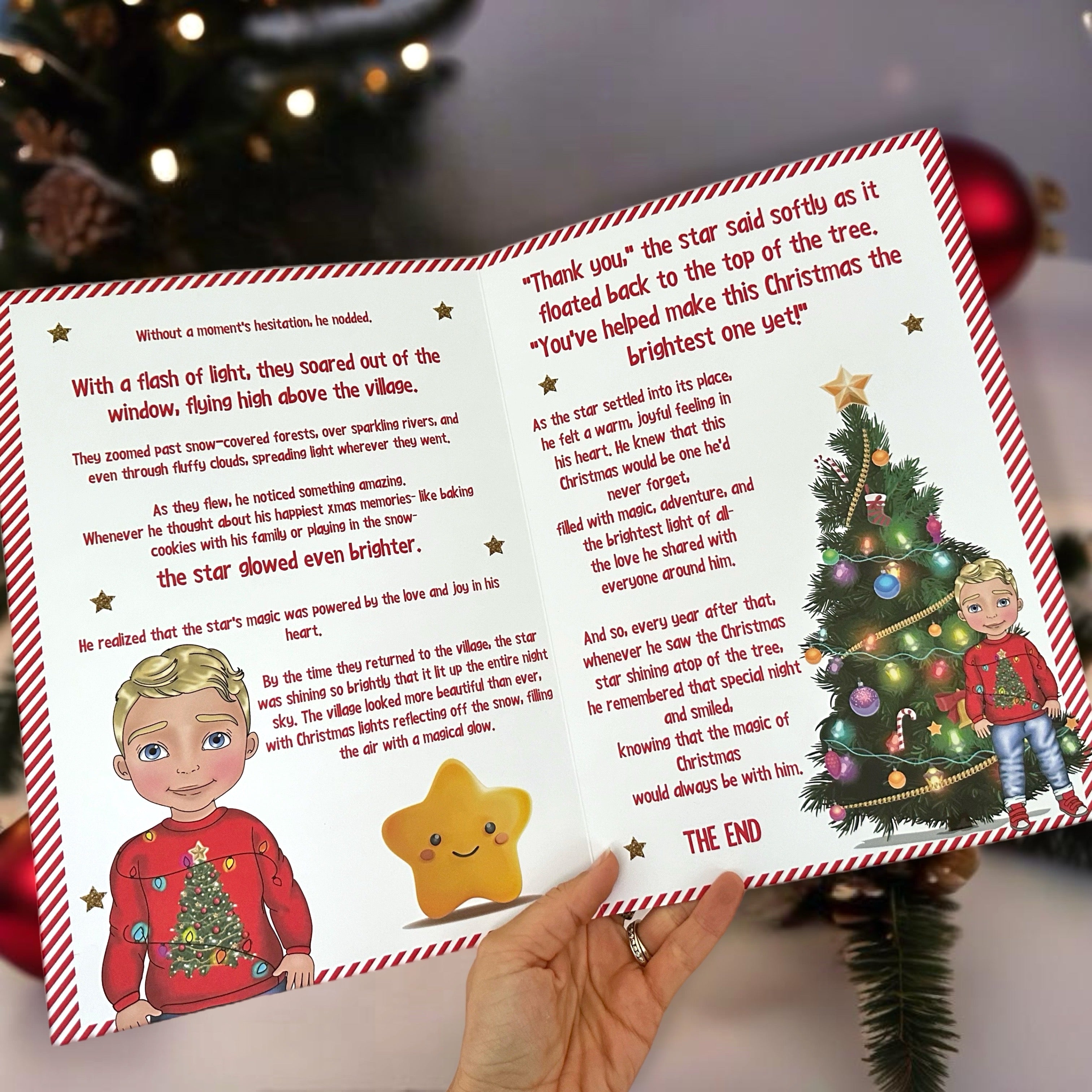 Magical Christmas Star Story Booklet Boy’s Version- Premium Card A4