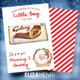 Best in the Galaxy ‘Cute Santa Version’ Luxury Double Sided Personalised Christmas Canvas