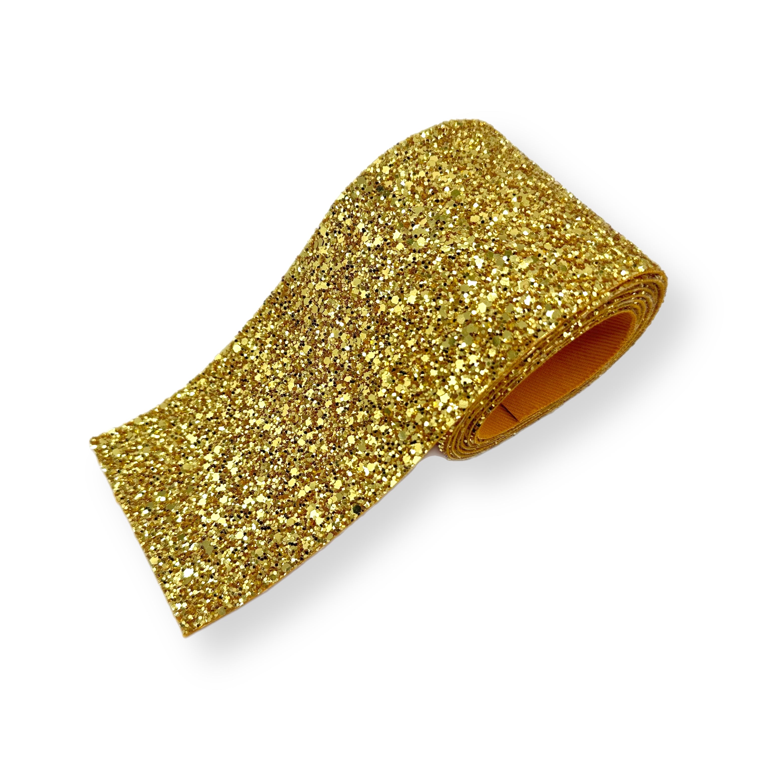24k Gold | Core Colour Chunky Glitter Mega Bow Strips