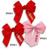 I Believe Bow DTF Mini Transfers for Ribbon Bows