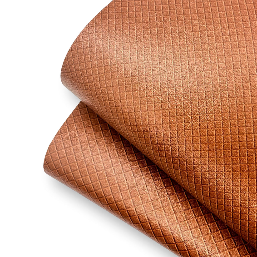 Chocolate Wafer Cone Premium Faux Leather Fabric