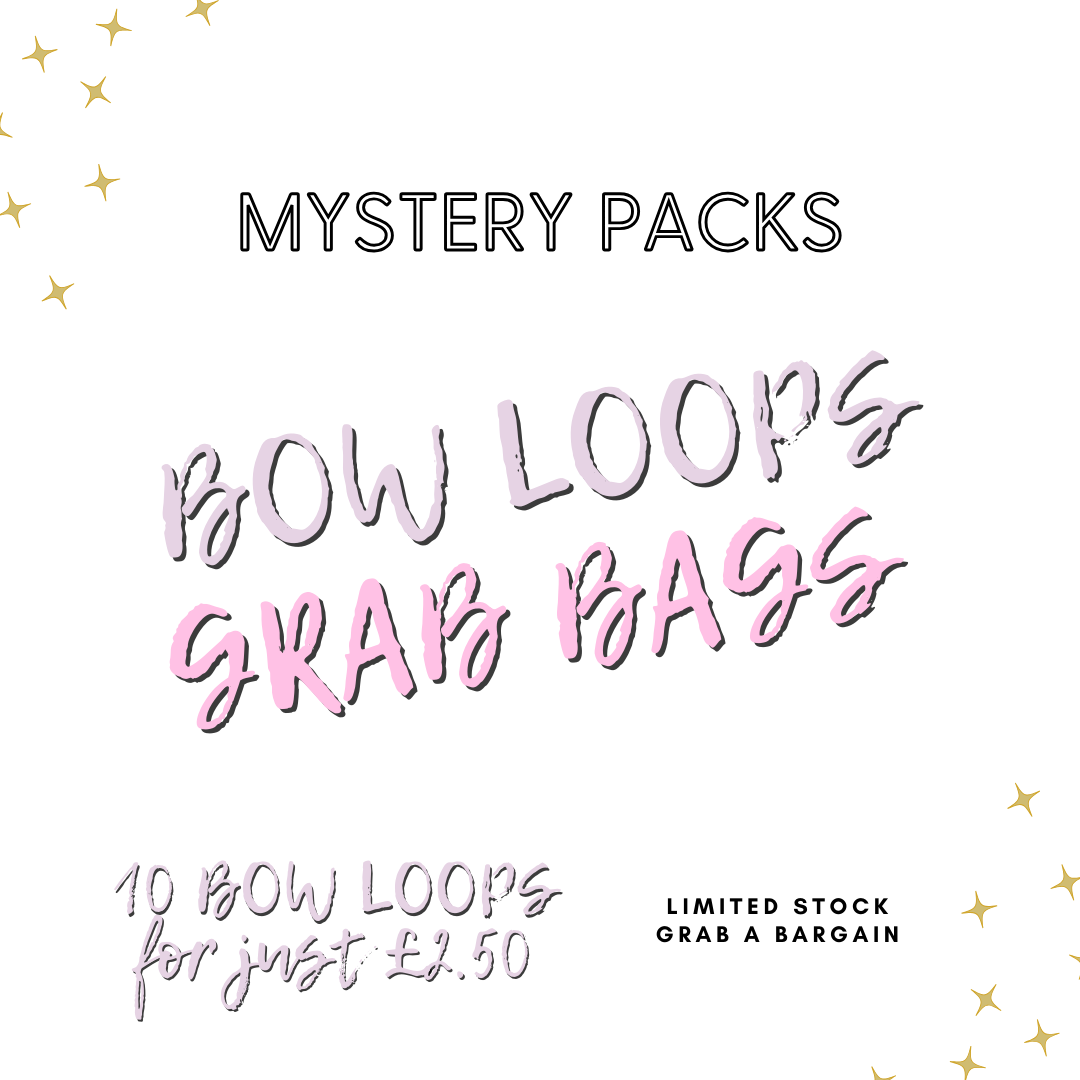 Mystery Bow Loops Grab Bag- 10 Loops or Cutout bows