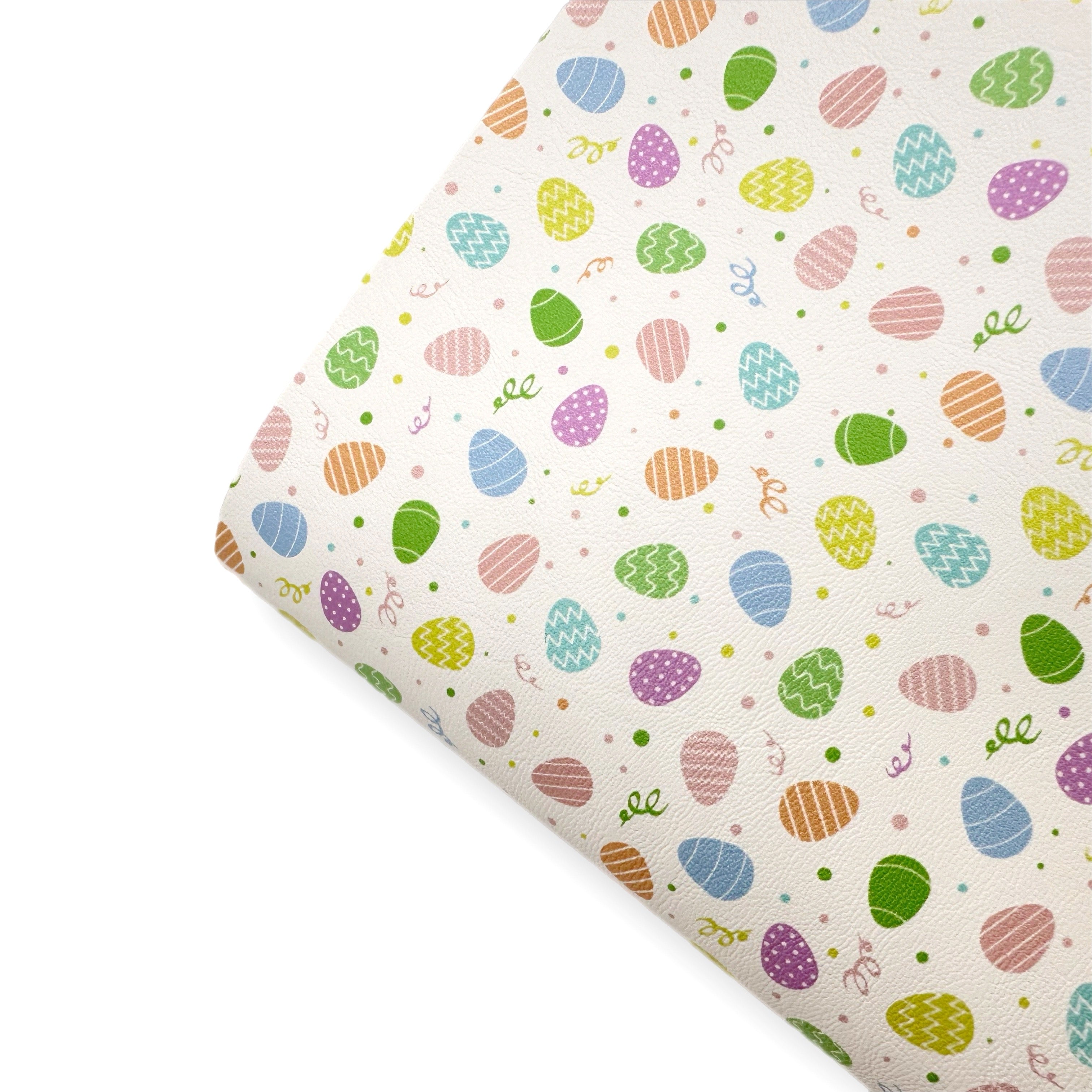 Easter Egg Hunt Premium Faux Leather Fabric
