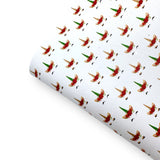 Christmas Unicorns Premium Faux Leather Fabric Sheets