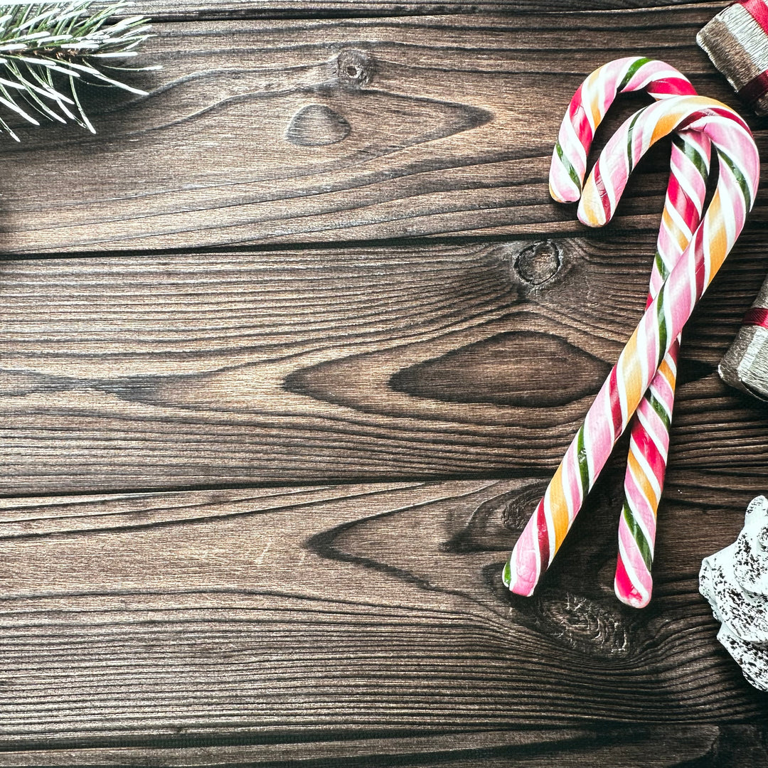 Oh Candy Canes Canvas Photography Background