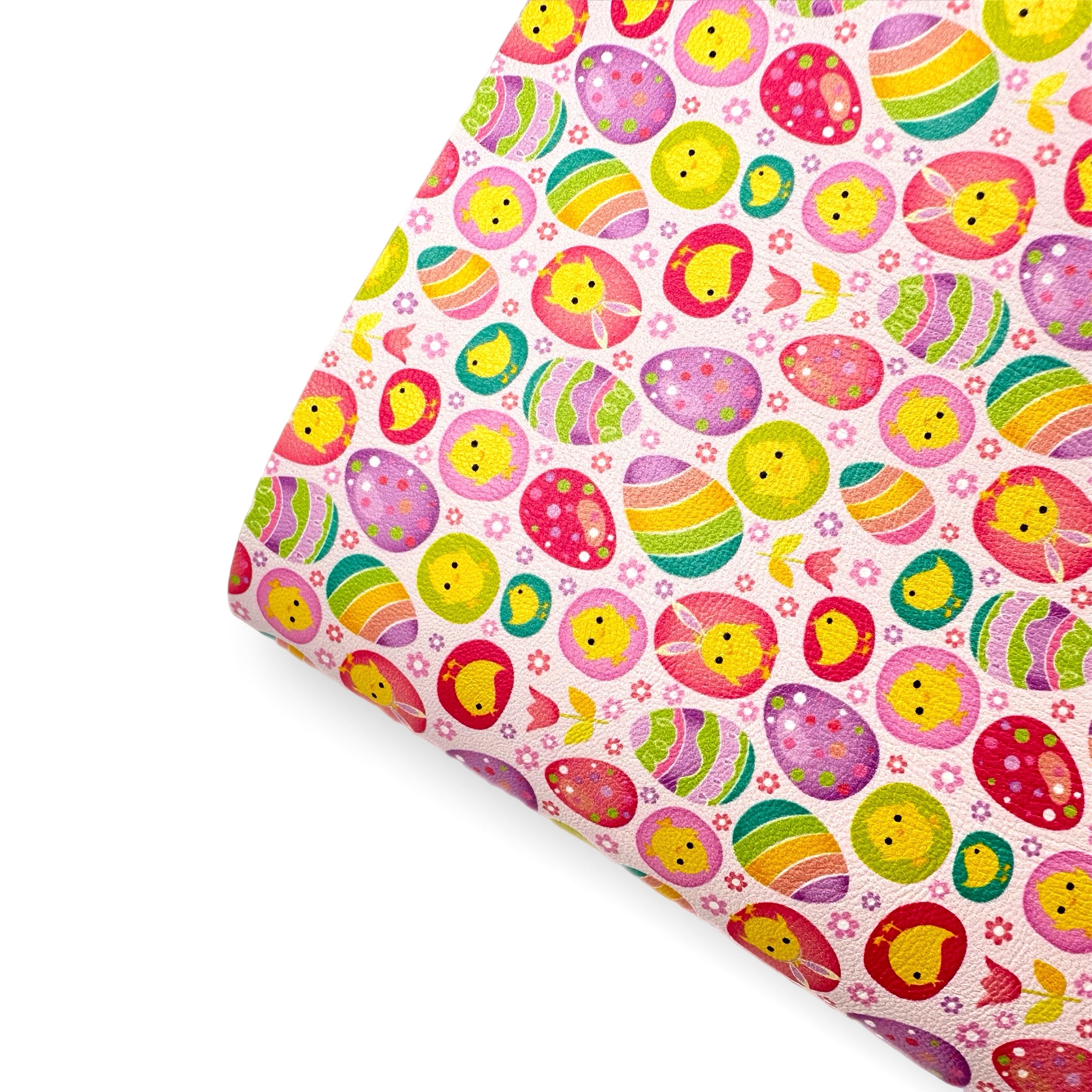 We're going on an Egg Hunt Premium Faux Leather Fabric