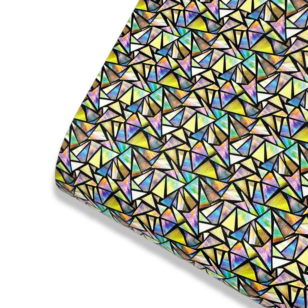 Kaleidoscope Premium Faux Leather Fabric