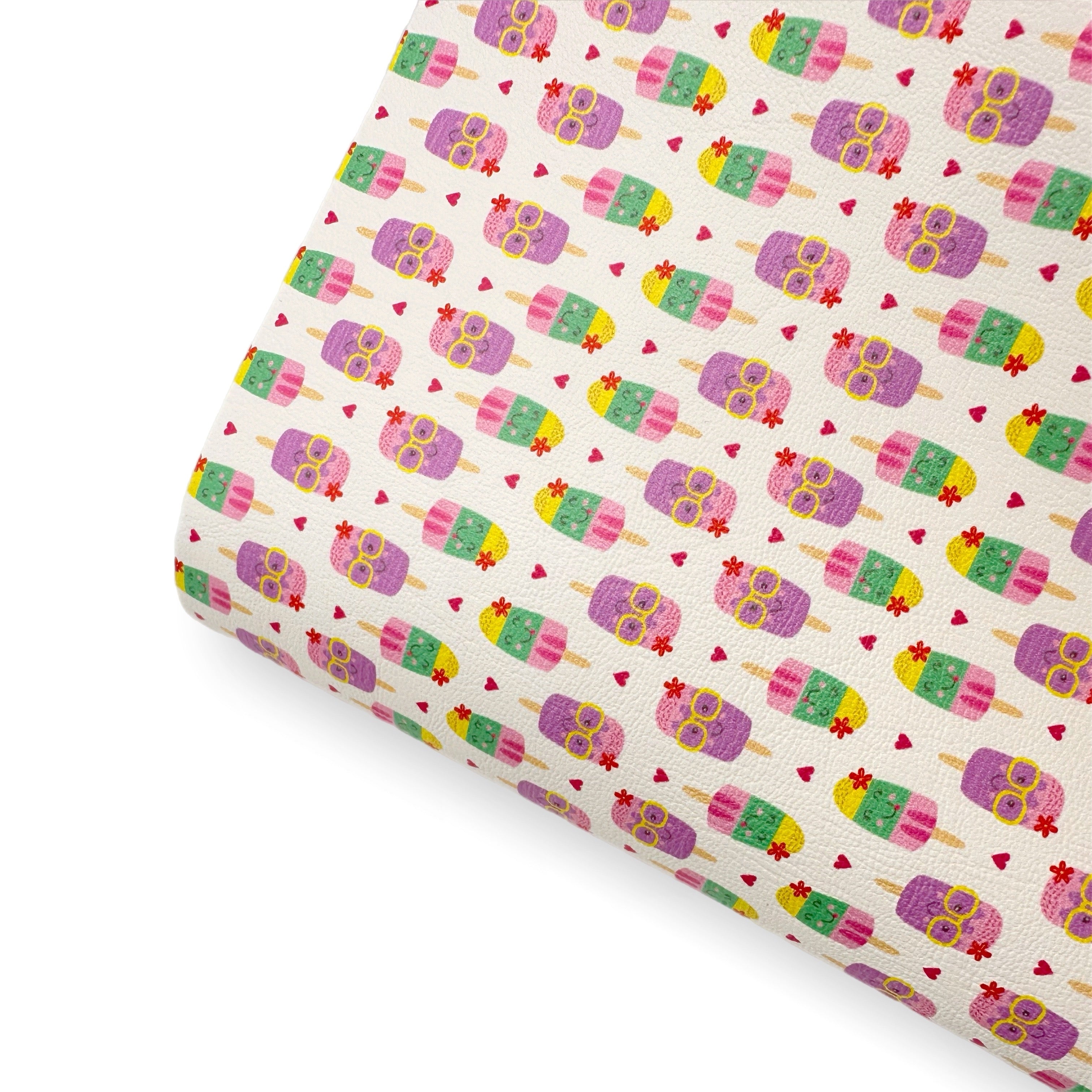 Fruity Lollies Premium Faux Leather Fabric