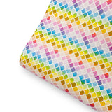 Shes a Rainbow Mermaid Premium Faux Leather Fabric