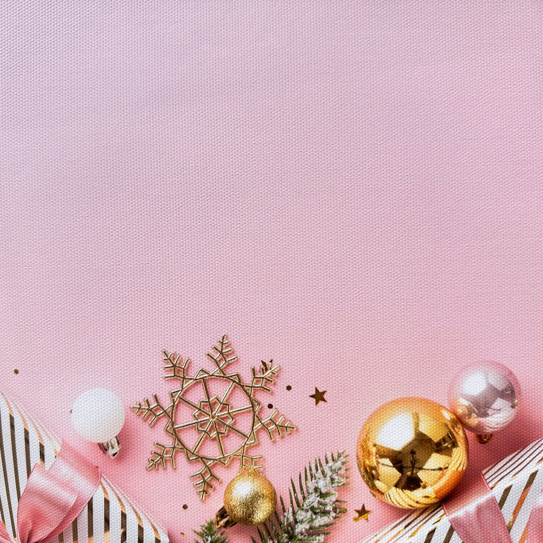 Pink & Gold Gifted Canvas Photography Background