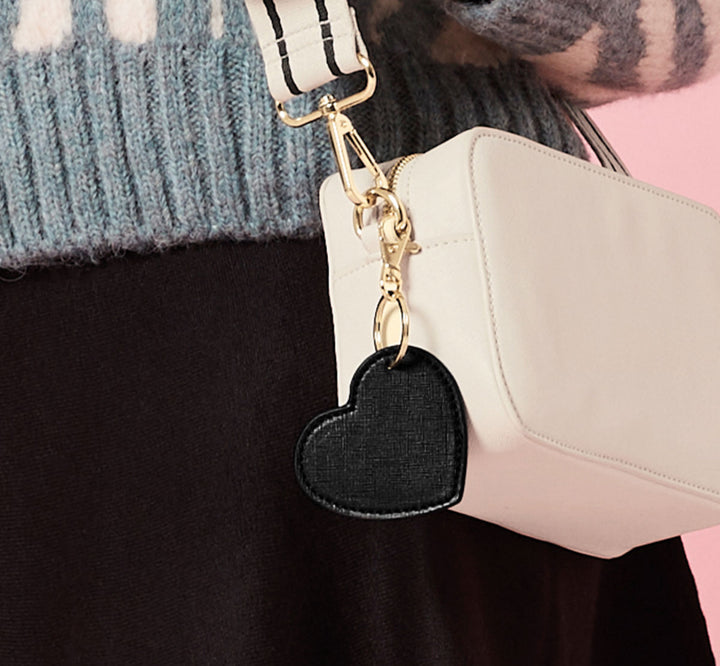 Leather Heart Keyrings