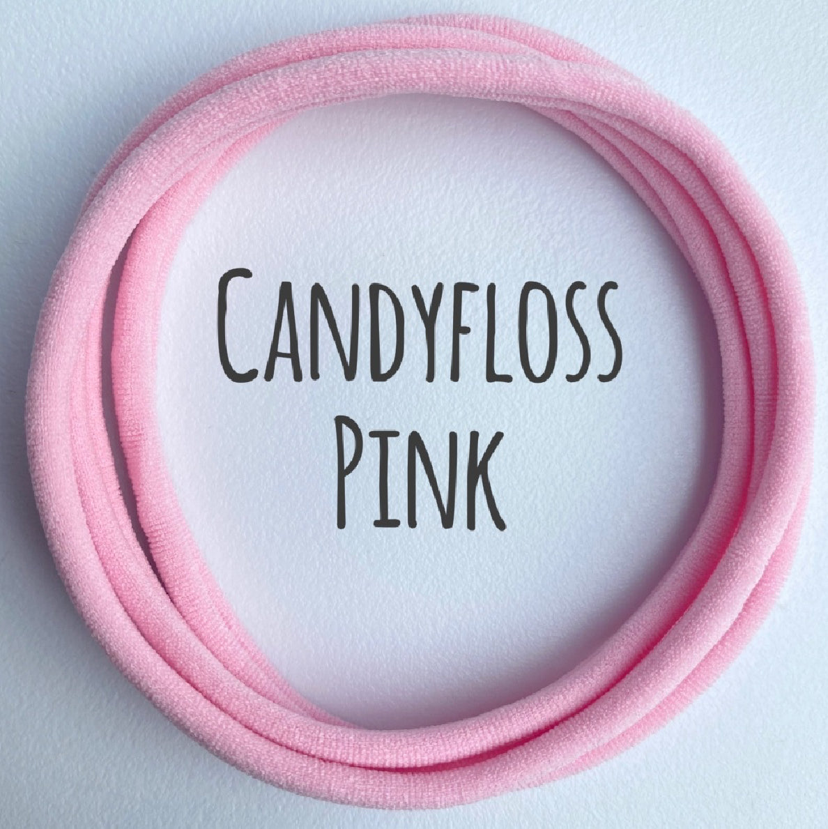 Skinny Nylon Headbands- Dainties- Candyfloss Pink