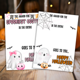 Cute Ghost Halloween Costume Award Best In the entire Galaxy Chocolate Boards- A4 Premium Card