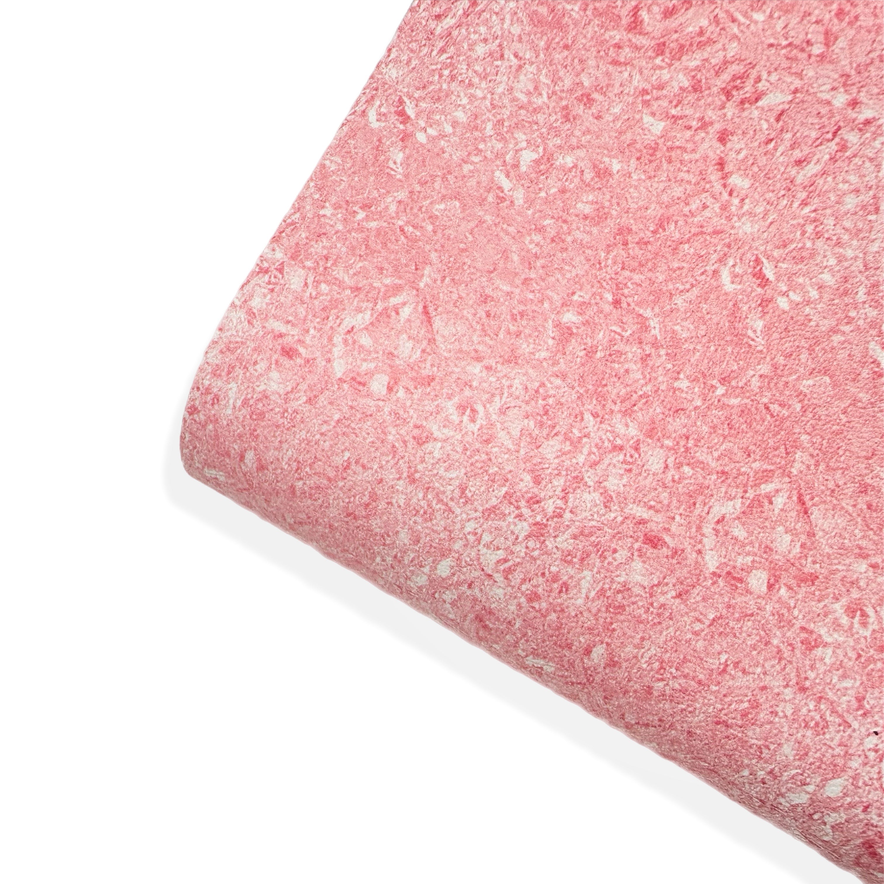 Pink Crystal Effect Faux Glitter Premium Faux Leather Fabric