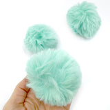 Luxury Fluffy Pom Poms with elastic Hoops 8cm