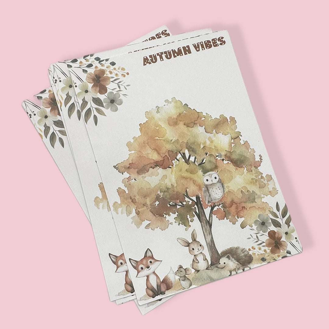 Autumn Vibes Bow Display Cards- Pack of 4