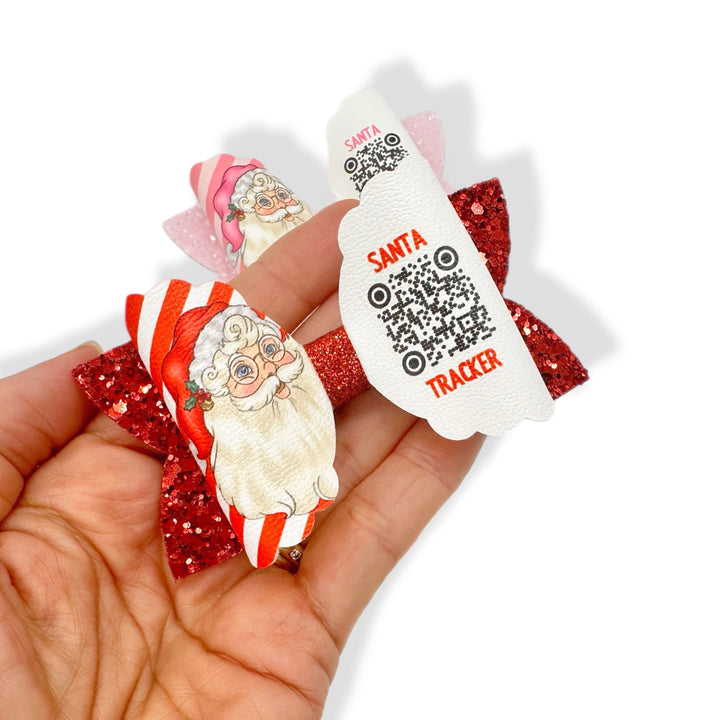 Santa Tracker 3.5” | Pre Cut DIY Hair Bow Loops