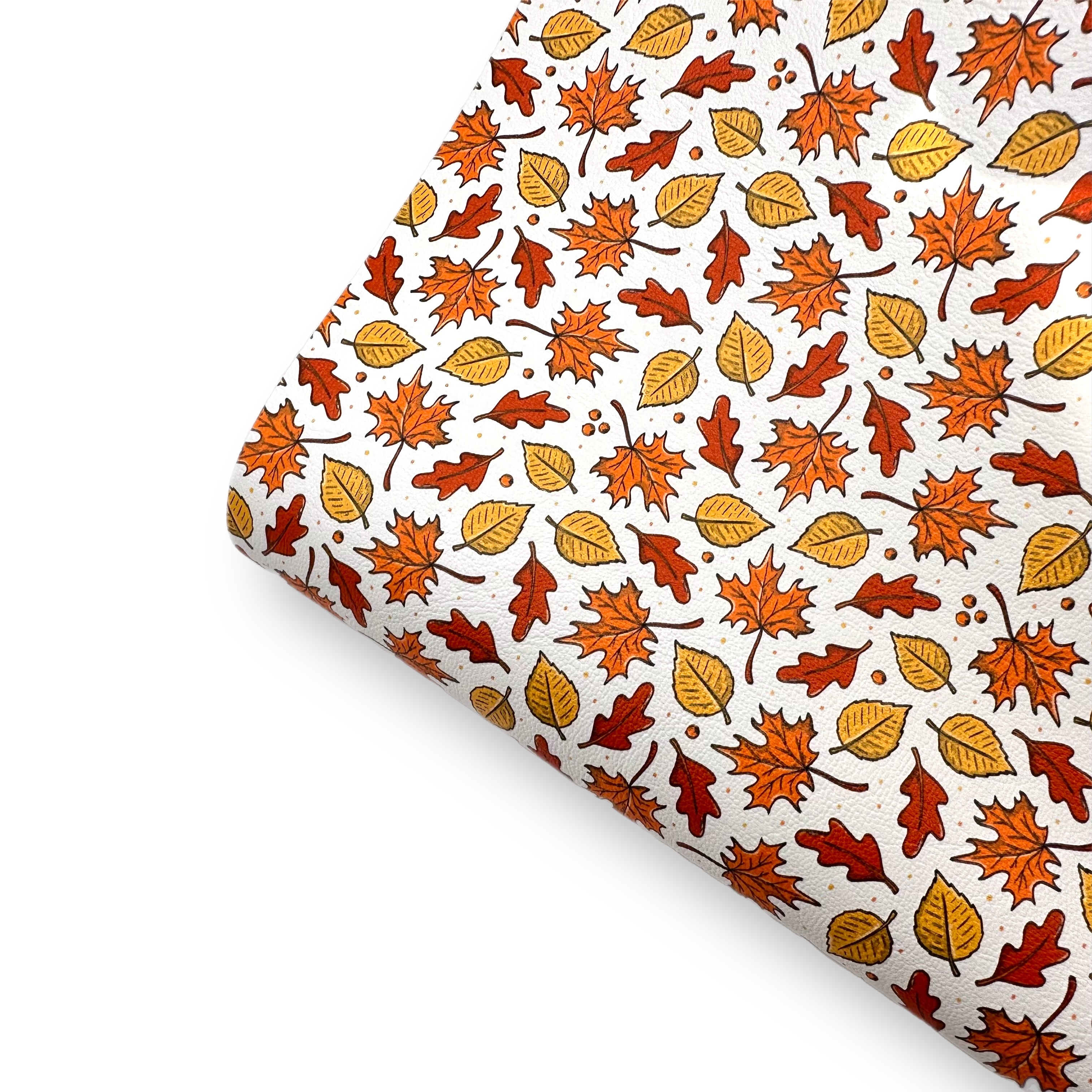 Falling Leaves Premium Faux Leather Fabric Sheets