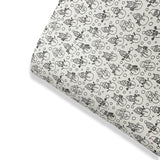 Snowman Colour Me In Doodle Premium Faux Leather Fabric