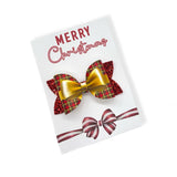 Candy Cane Ribbon Bow Display Cards- Pack of 4