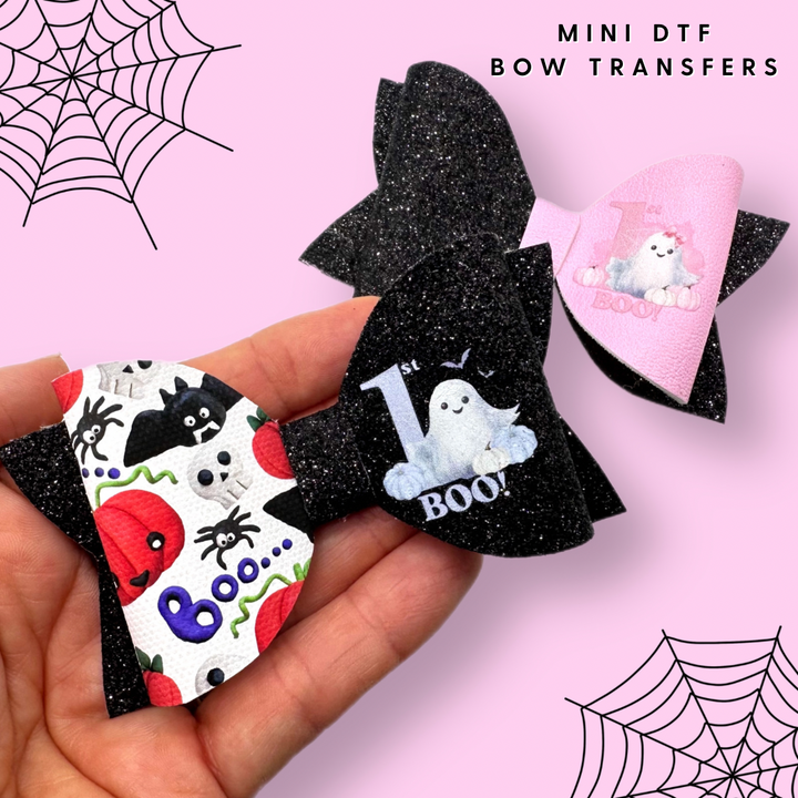 1st BOO Halloween DTF Mini Transfers 1''