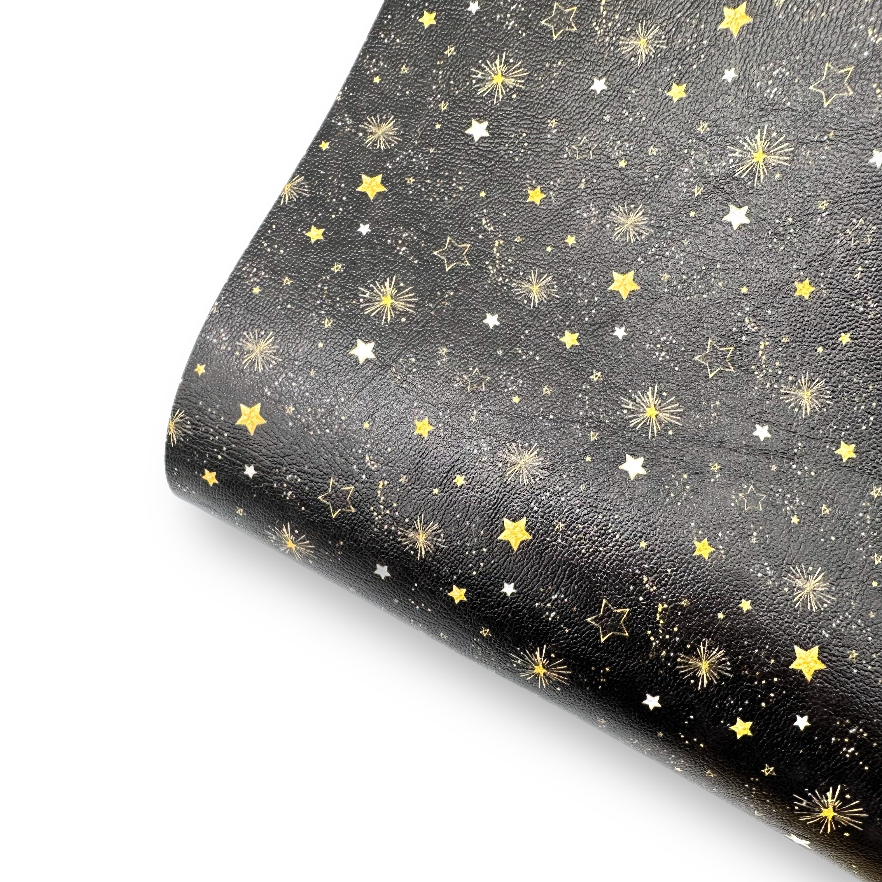 Stars & Fireworks Premium Faux Leather Fabric Sheets