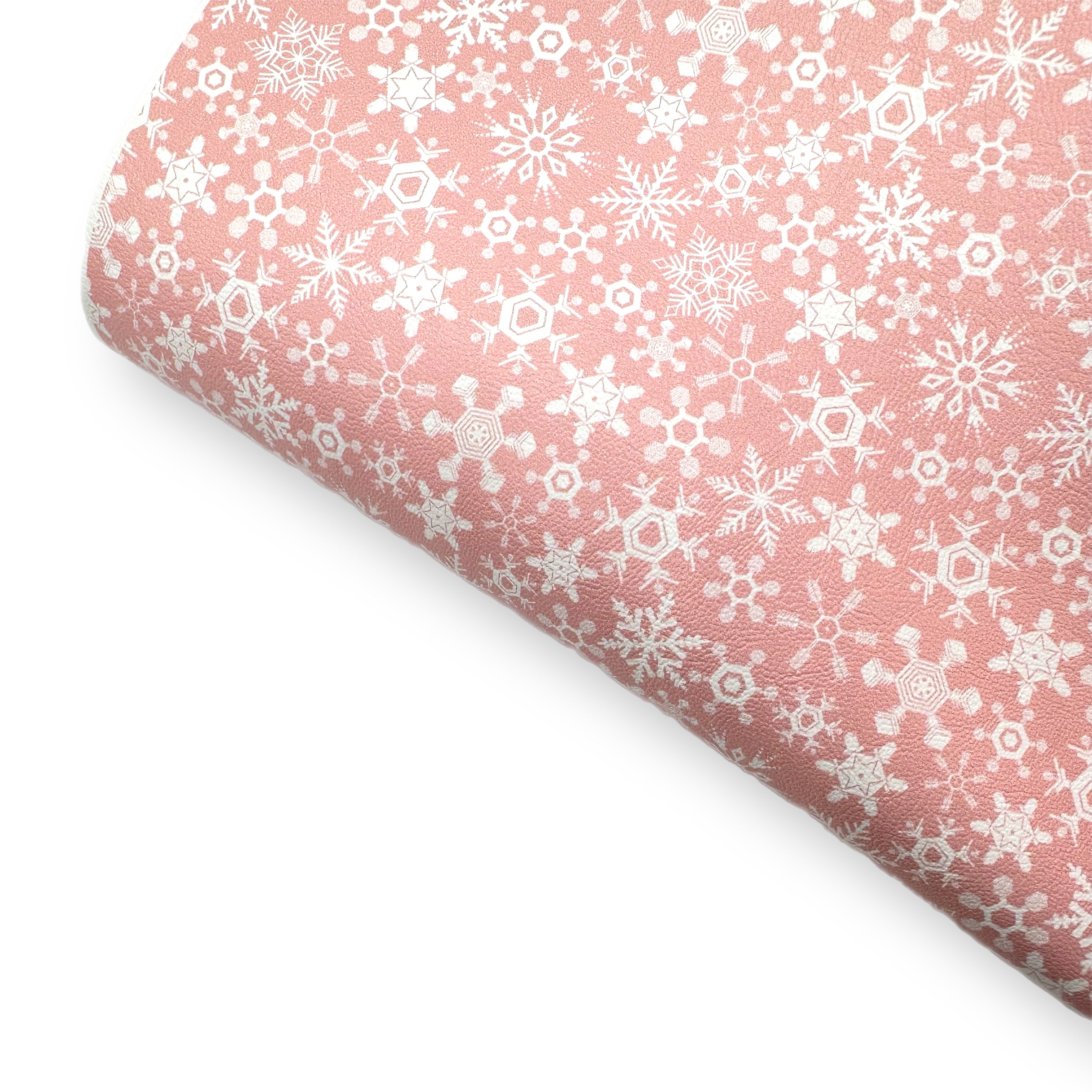 Snow is Falling Premium Faux Leather Fabric Sheets