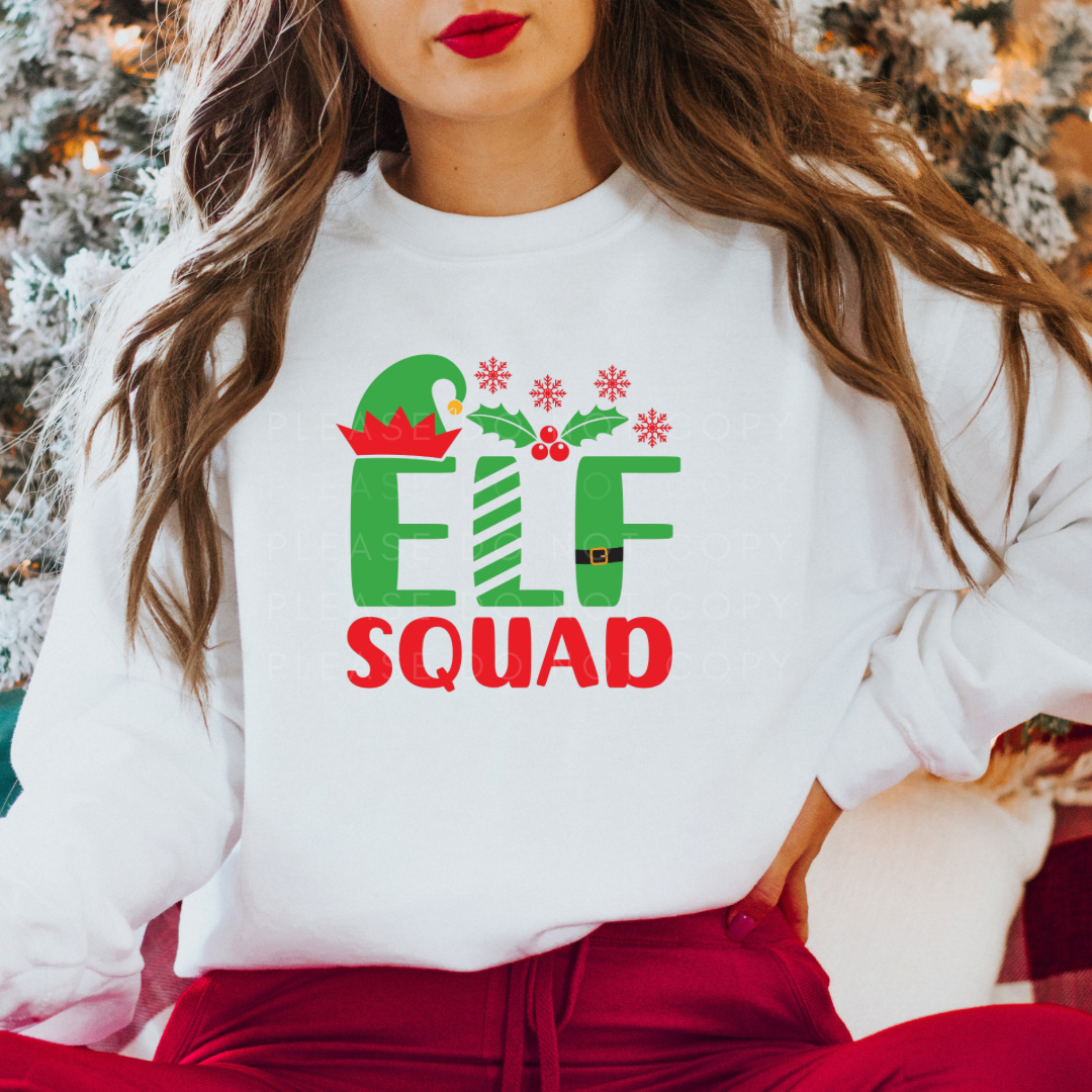 Elf Squad DTF Full Colour Transfers