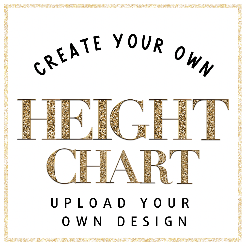 Custom Height Charts- Premium Faux Leather