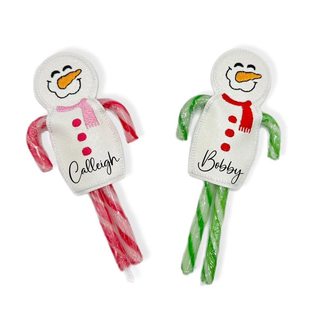 Glittery Snowmen | Candy Cane Cuties Feltie Treat Holders