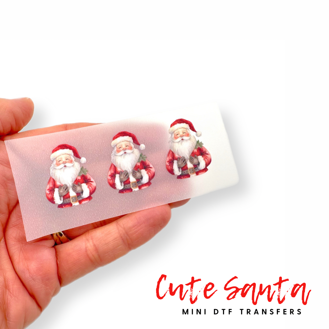 Cute Santa DTF Mini Transfers 1''