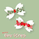 Holly Garland Faux Leather - Mega Bow Strips