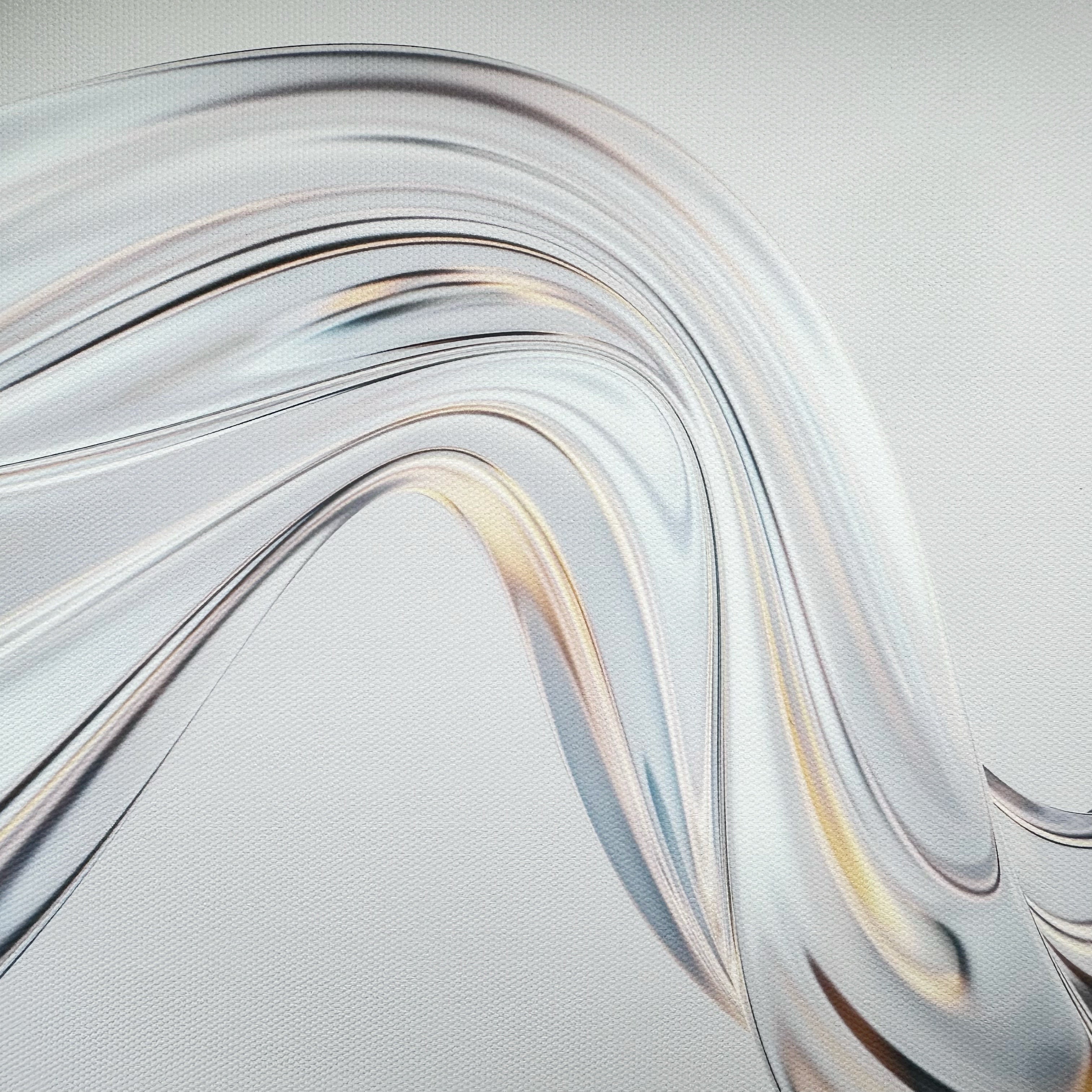 Silver Wave Canvas Photography Background