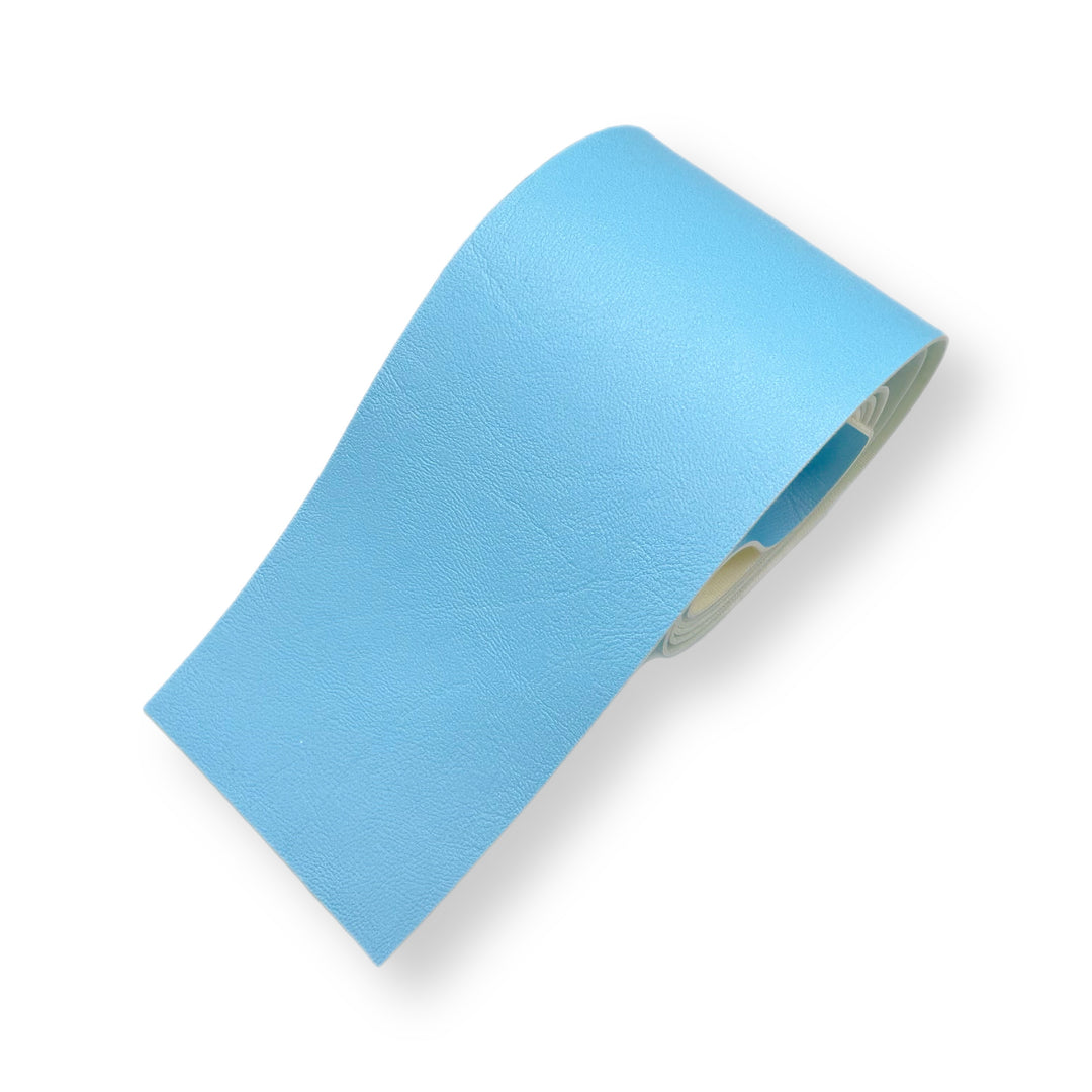 Powder Blue | Core Colour Faux Leather Mega Bow Strips