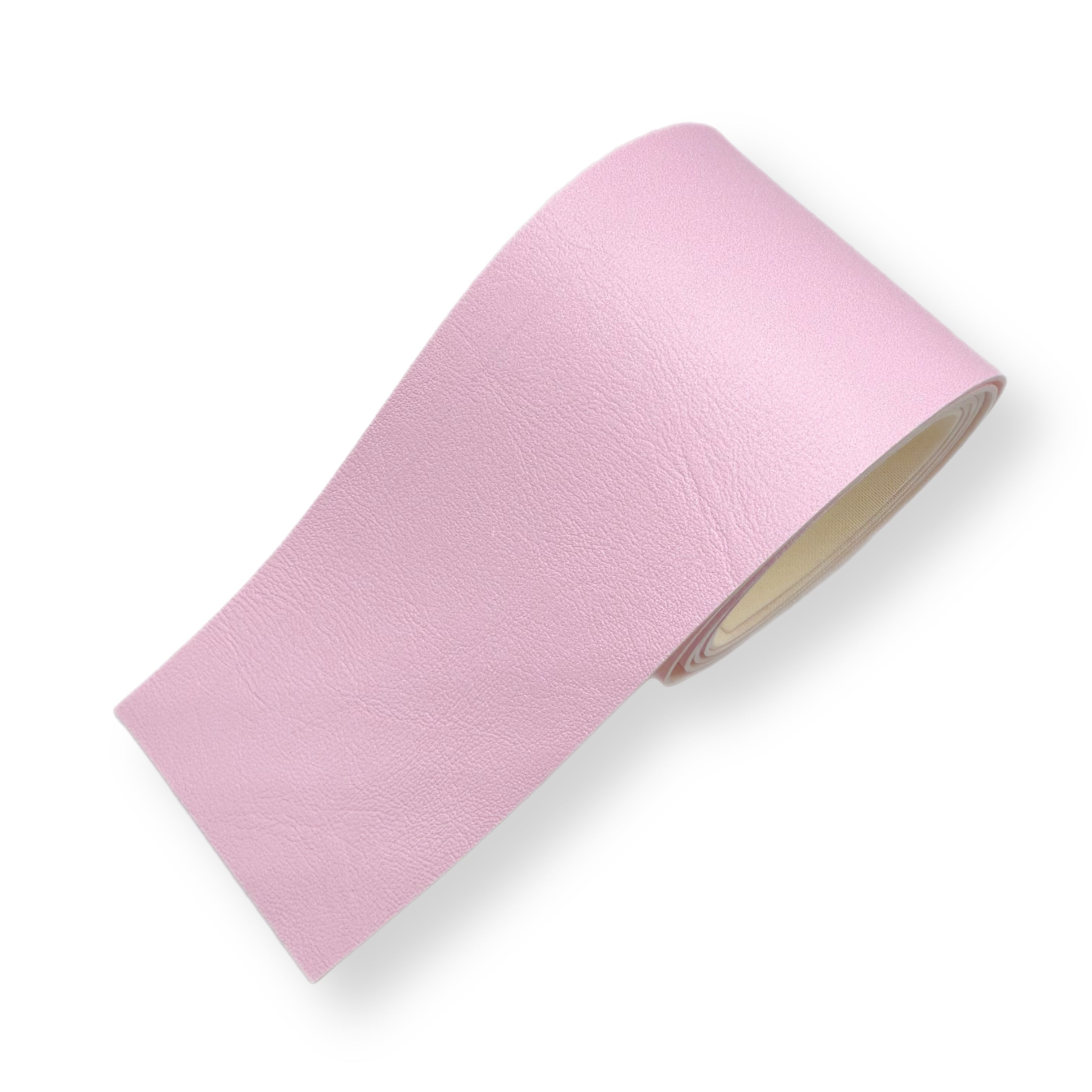Powder Pink | Core Colour Faux Leather Mega Bow Strips
