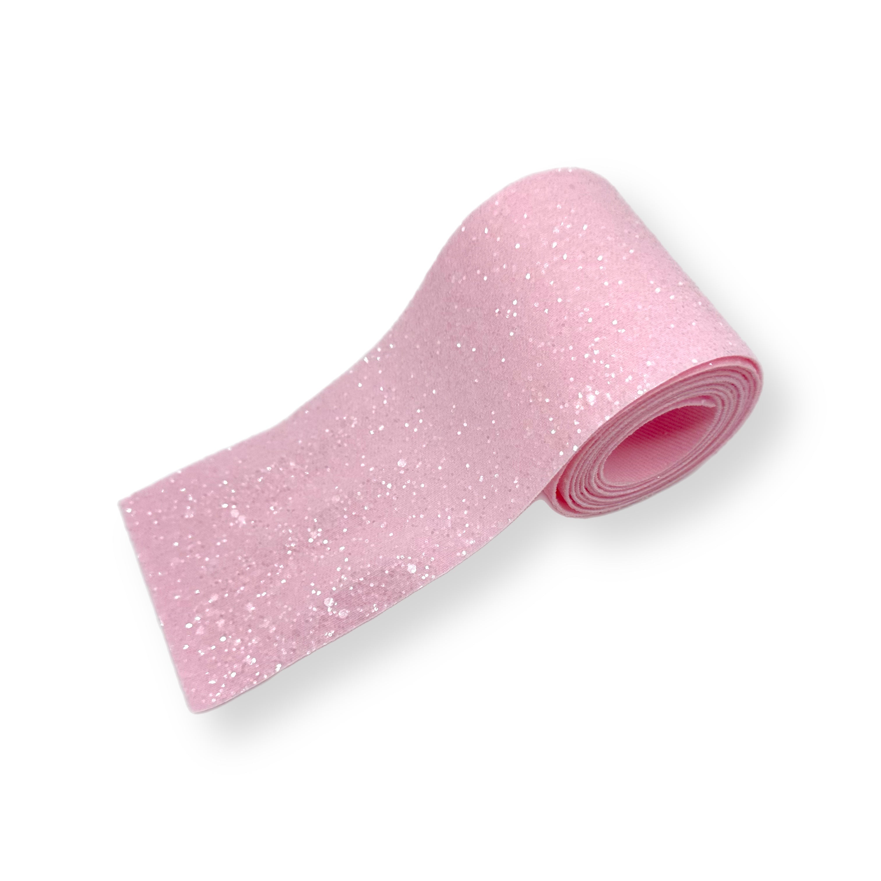 Powder Pink | Core Colour Glitter Mega Bow Strips