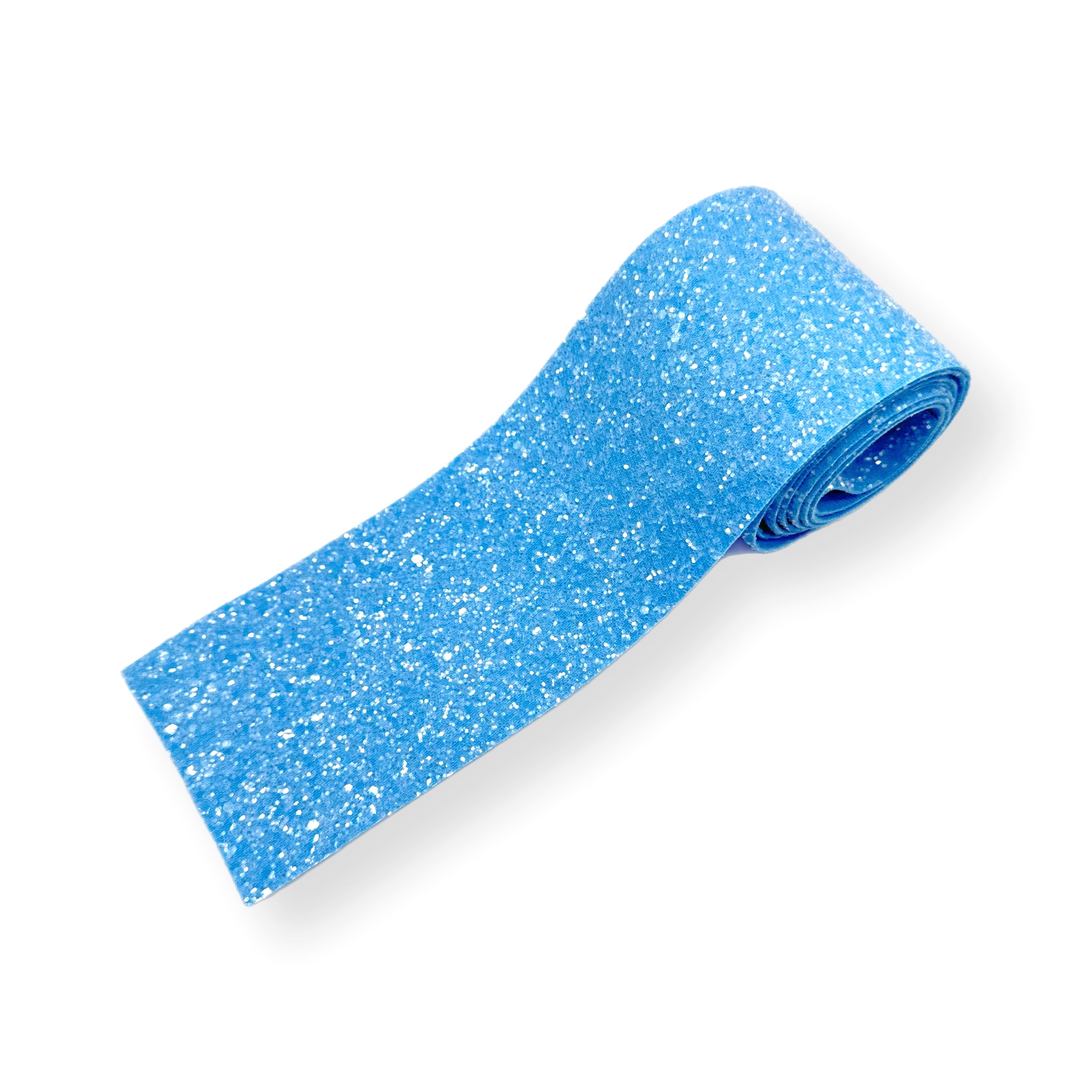 Powder Blue | Core Colour Glitter Mega Bow Strips