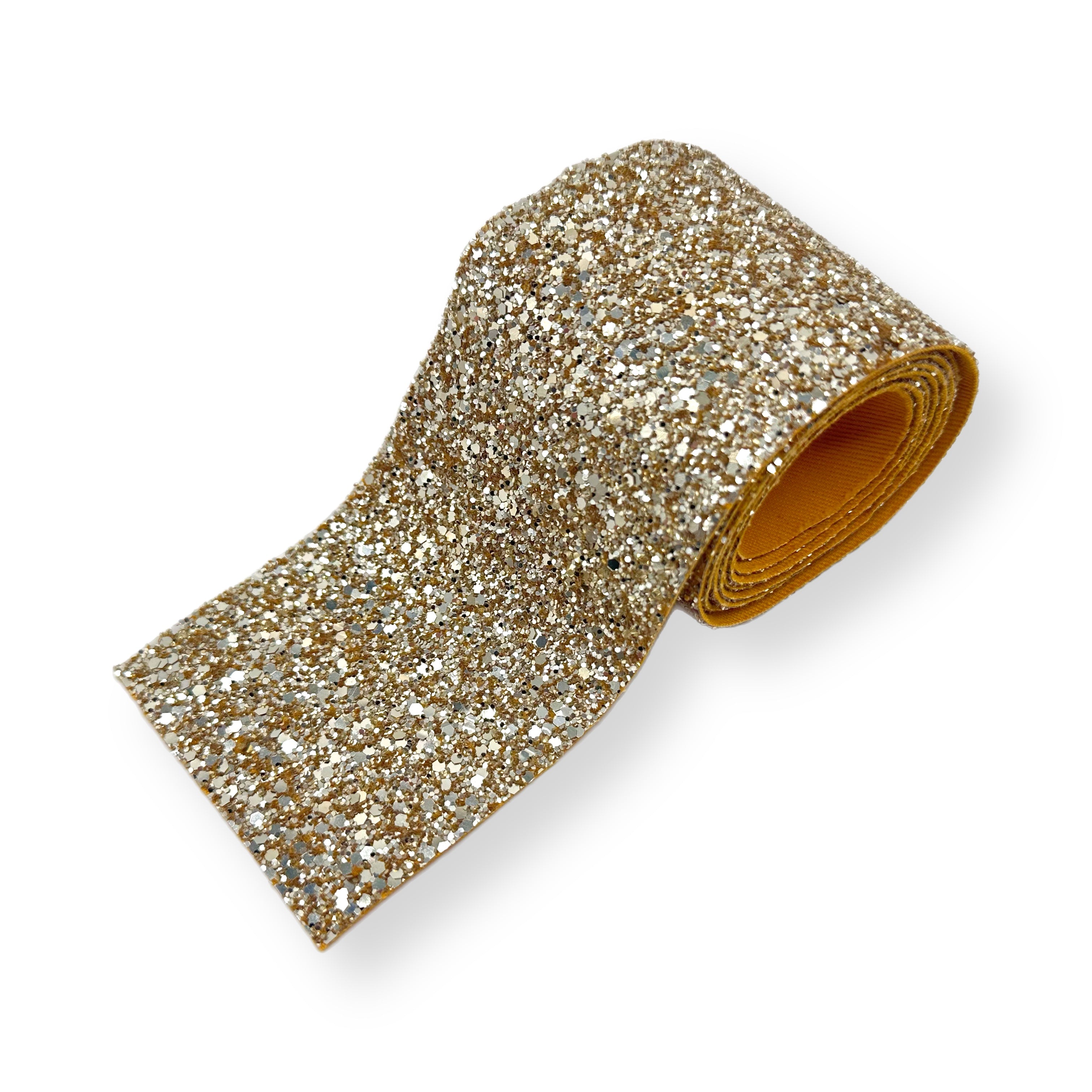 Golden Oldie | Core Colour Chunky Glitter Mega Bow Strips