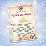 Exclusive Version 2 Letter From Father Christmas Luxury Personalised Christmas Canvas