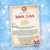 Exclusive Version 2 Letter From Santa Claus Luxury Personalised Christmas Canvas