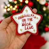 Officially on the Nice List Star Badge KIT Felties